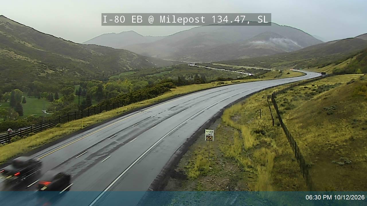 I-80 / Parleys Canyon EB @ Milepost 134.47, SL