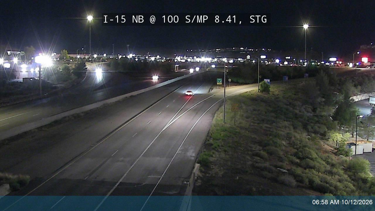 I-15 NB @ 100 S / MP 8.41, STG