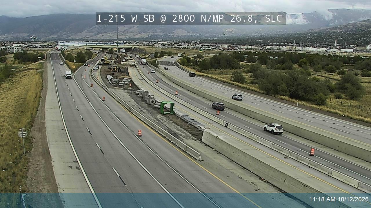 I-215 W SB @ 2800 N / MP 26.8, SLC
