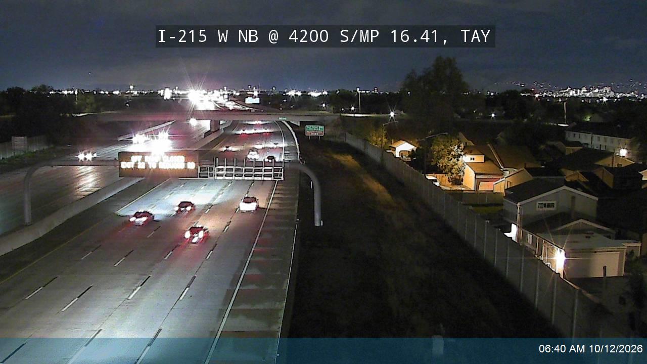 I-215 W NB @ 4200 S / MP 16.41, TAY