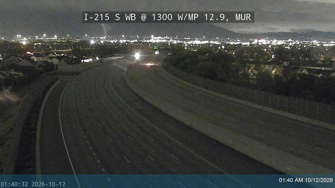 I-215 S WB @ 1300 W / MP 12.9, MUR