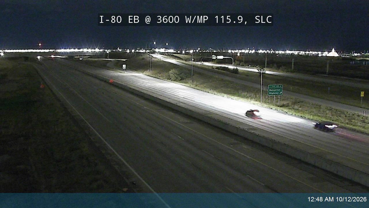 I-80 EB @ 3600 W / MP 115.9, SLC