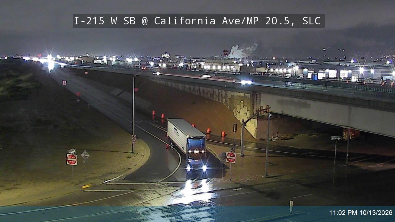 I-215 W SB @ California Ave / 1330 S / MP 20.5, SLC