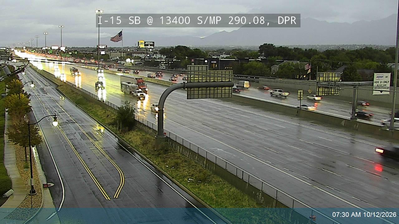 I-15 SB @ 13400 S / MP 290.08, DPR