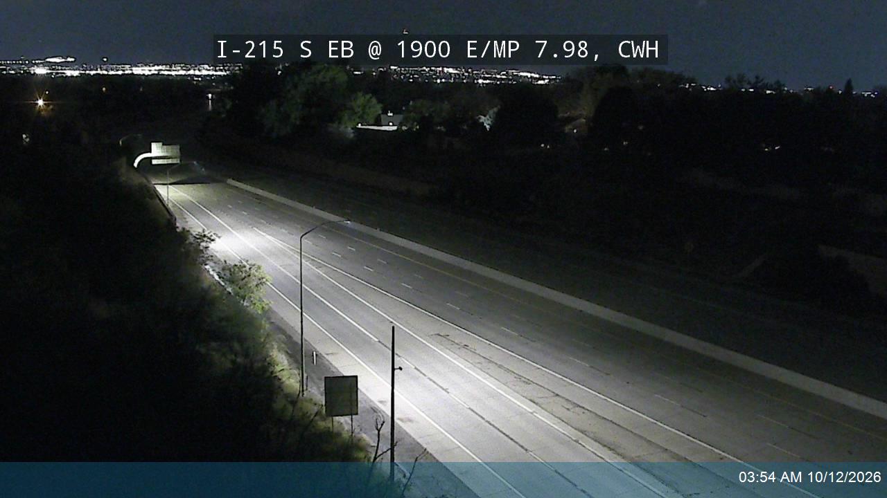 I-215 S EB @ 1900 E / MP 7.98, CWH