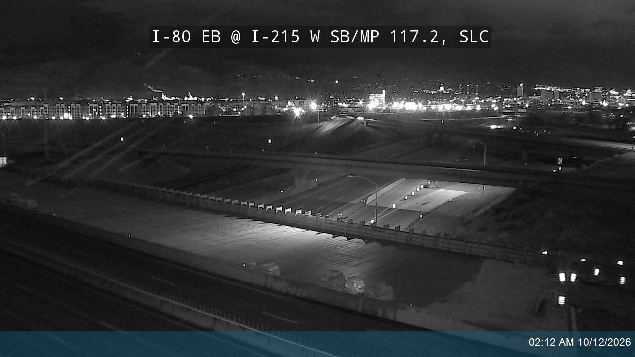 I-80 EB @ I-215 W SB / MP 117.2, SLC