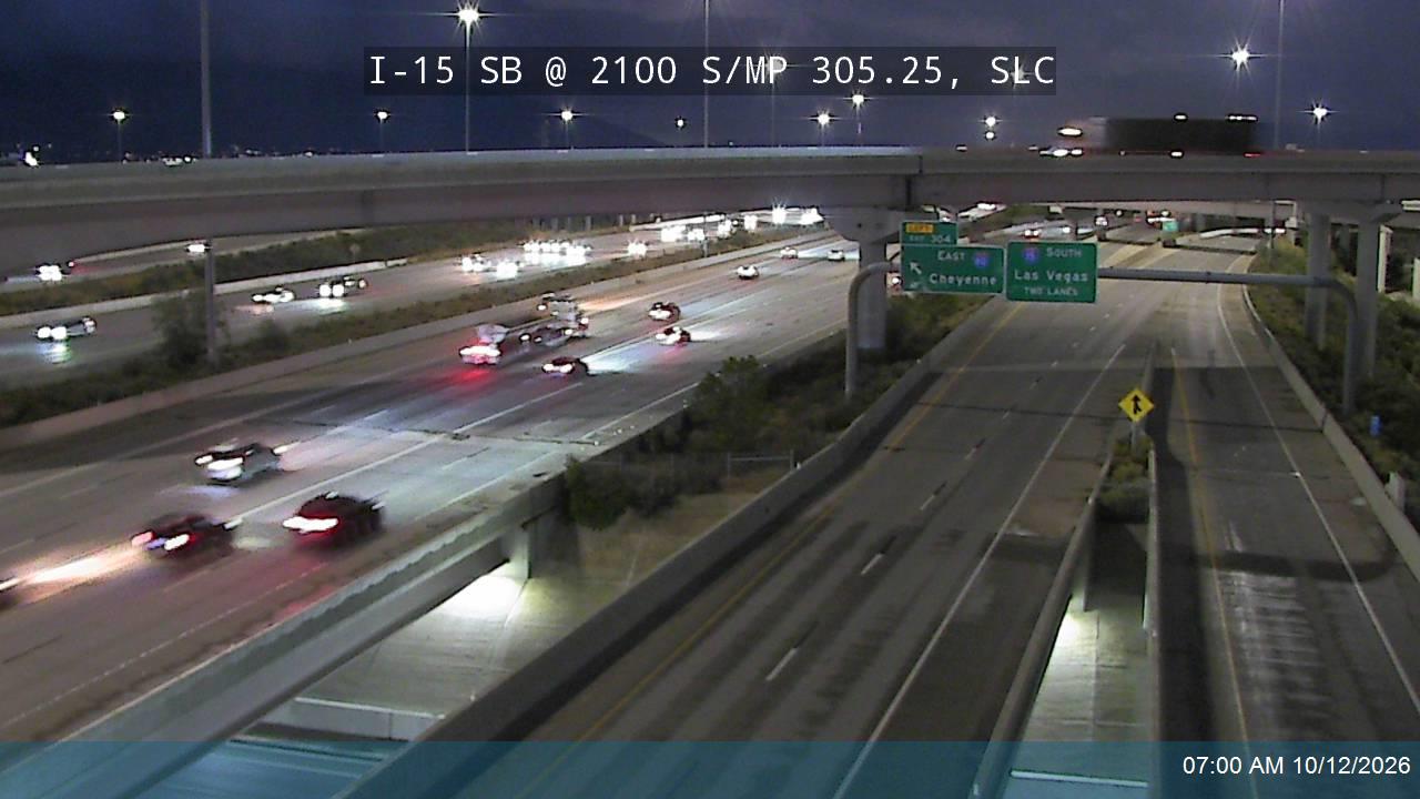 I-15 SB @ 2100 S / SR-201 / MP 305.25, SLC