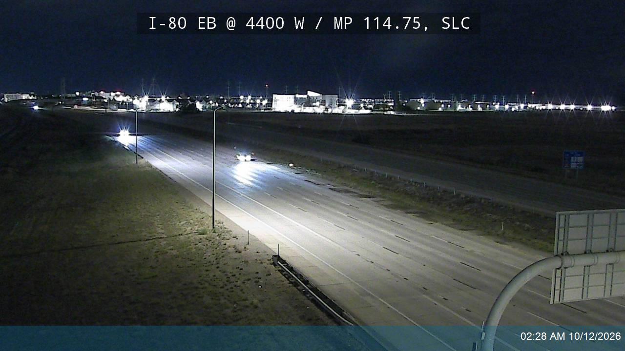 I-80 EB @ 4400 W / MP 114.75, SLC