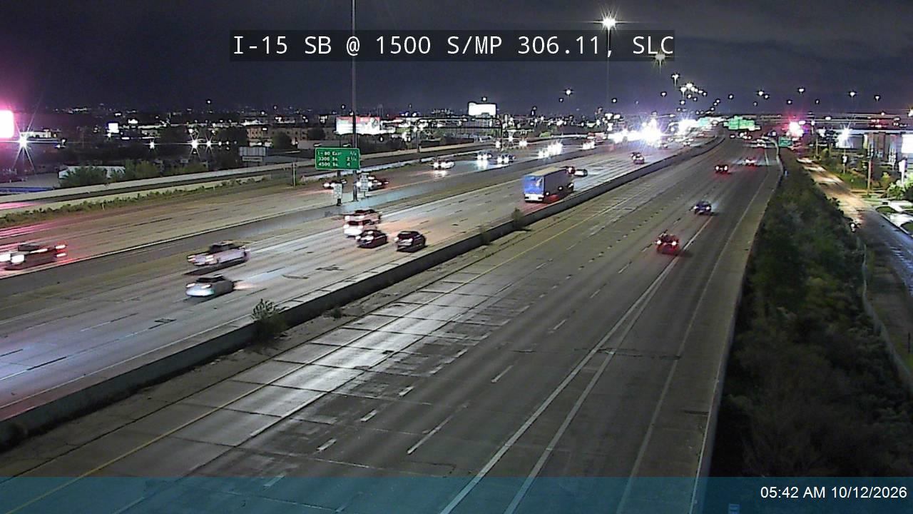I-15 SB @ 1500 S / MP 306.11, SLC