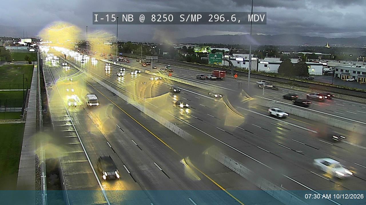 I-15 NB @ 8250 S / MP 296.6, MDV
