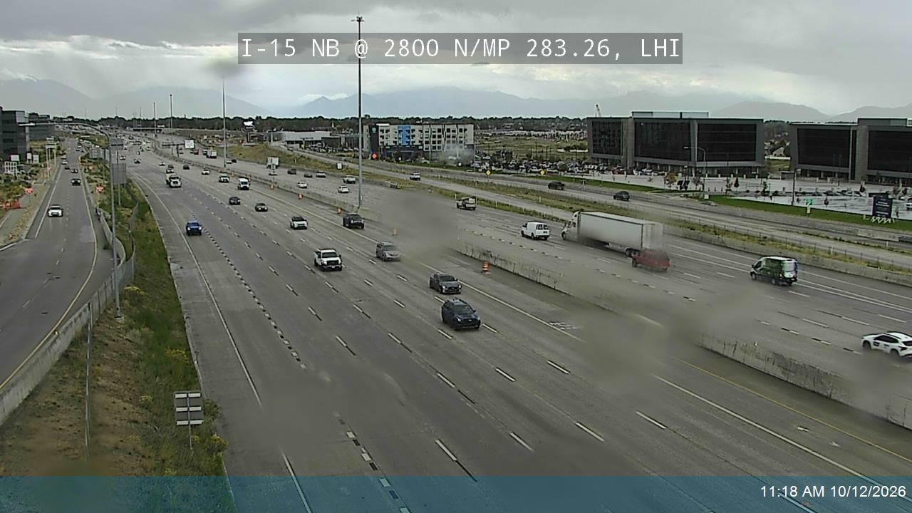 I-15 NB @ 2800 N / MP 283.26, LHI