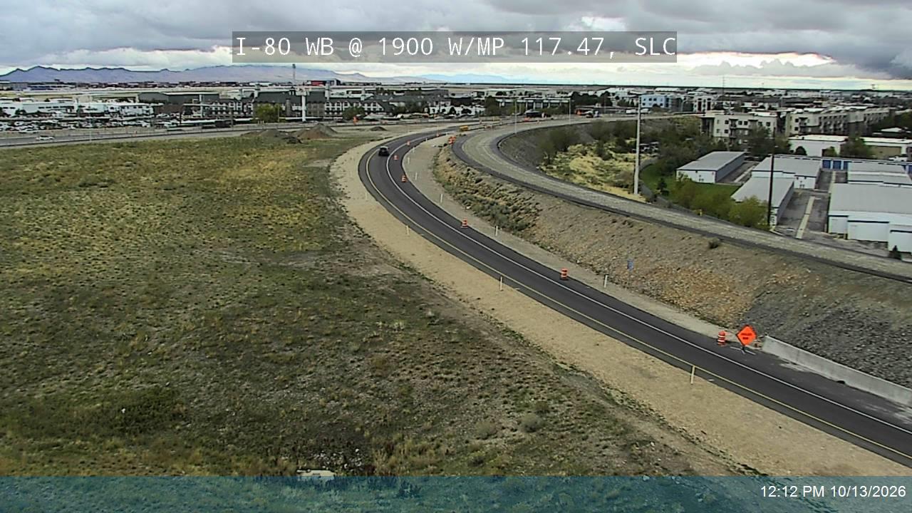 I-80 WB @ 1900 W / MP 117.47, SLC