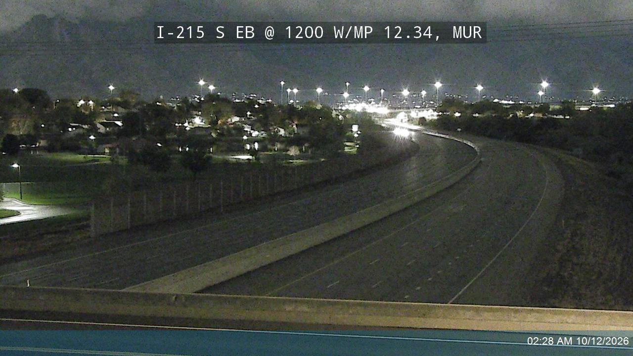 I-215 S EB @ 1200 W / Murray Pkwy Ave / MP 12.34, MUR