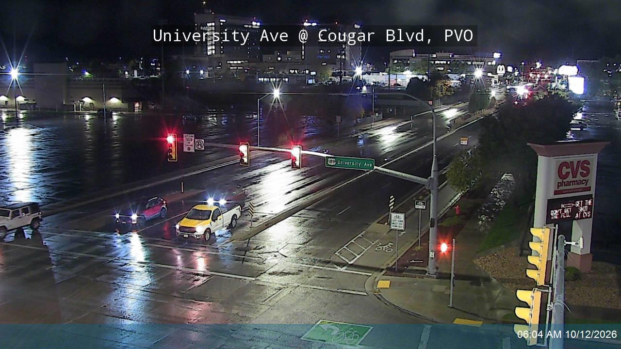 University Ave / US-189 @ Cougar Blvd / 1230 N, PVO