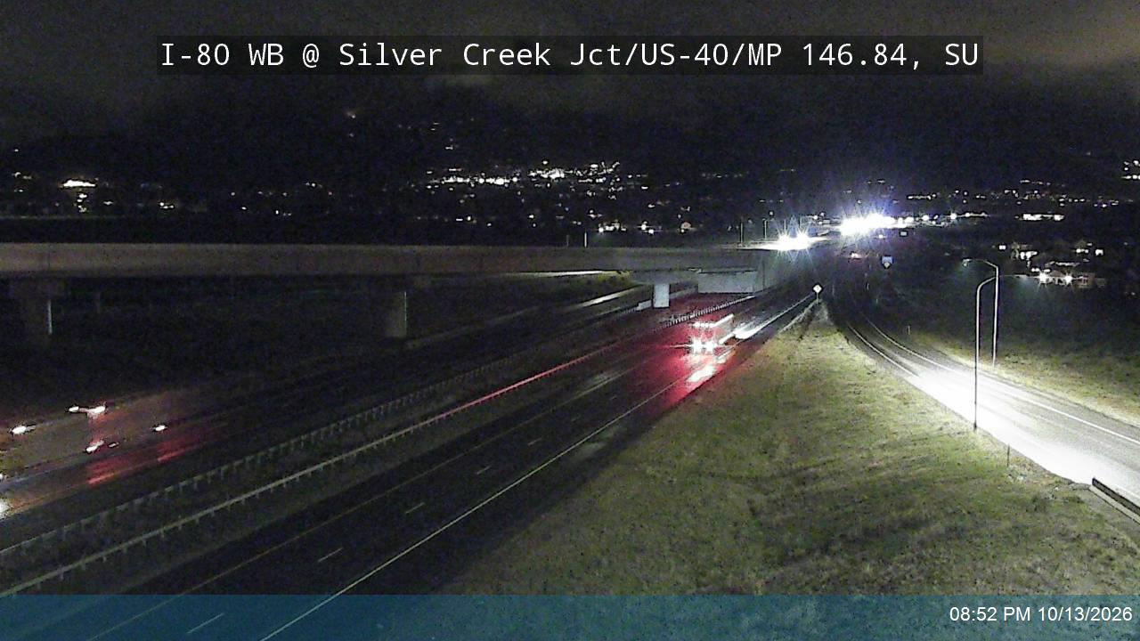 I-80 WB @ Silver Creek Jct / US-40 / MP 146.84, SU