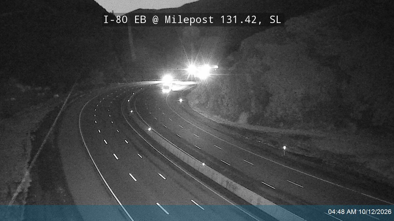 I-80 / Parleys Canyon EB @ Milepost 131.42, SL