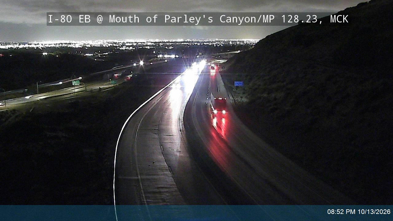 I-80 EB @ Mouth of Parleys Canyon / MP 128.23, SL