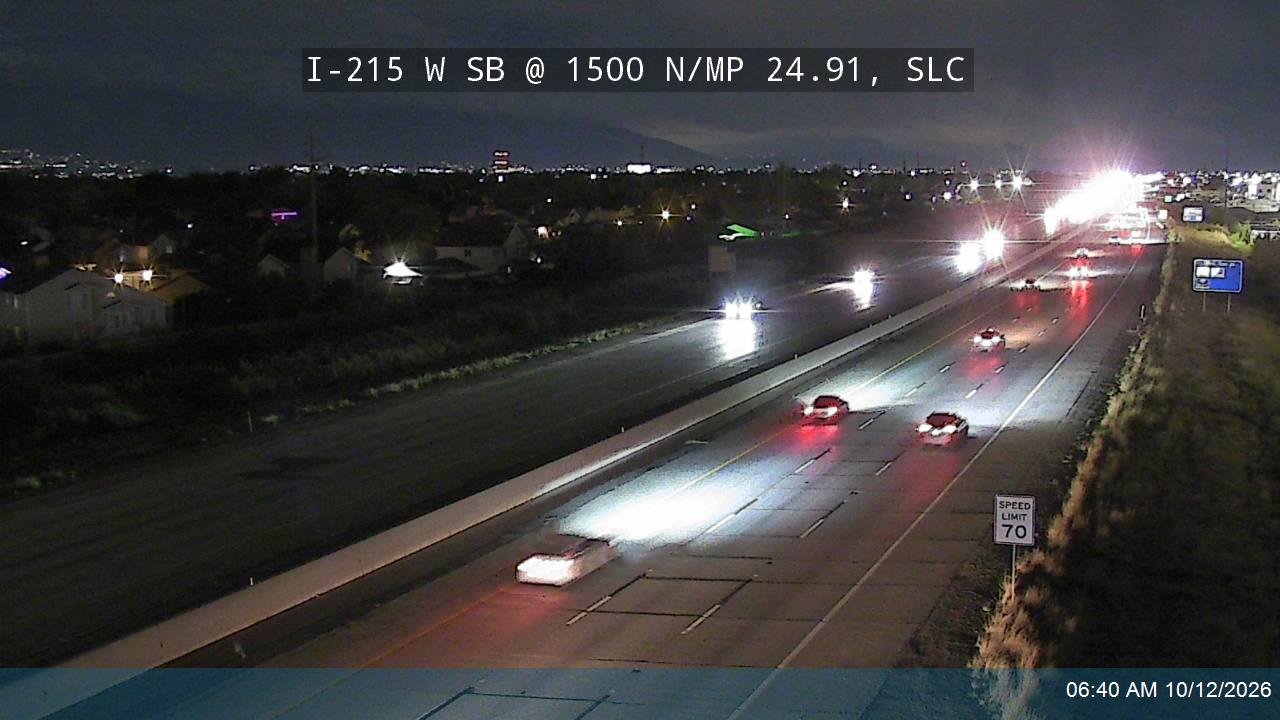I-215 W SB @ 1500 N / MP 24.91, SLC