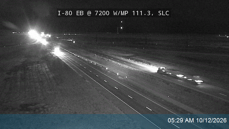 I-80 EB @ 7200 W / MP 111.3, SLC