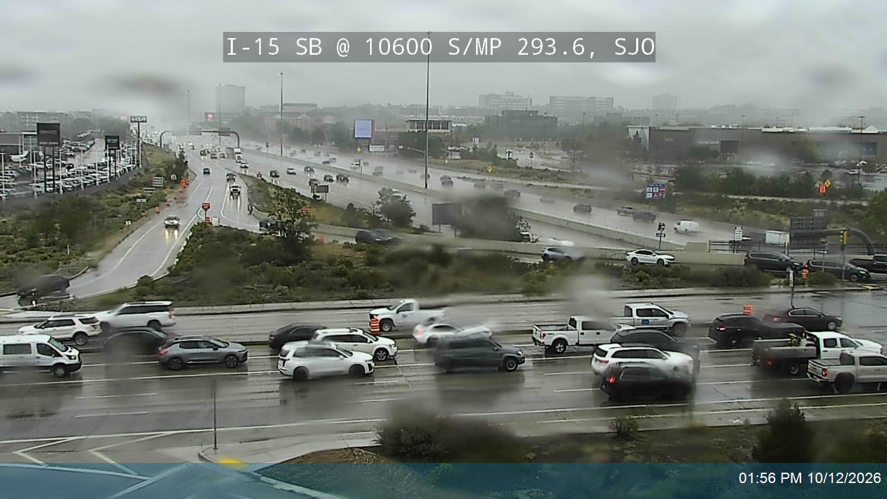 I-15 SB @ 10600 S / South Jordan Pkwy / SR-151 / MP 293.6, SJO