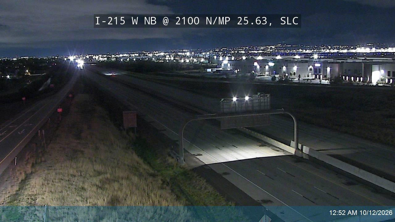 I-215 W NB @ 2100 N / MP 25.63, SLC
