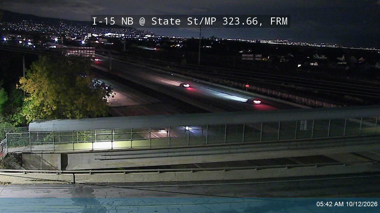 I-15 NB @ State St / MP 323.66, FRM