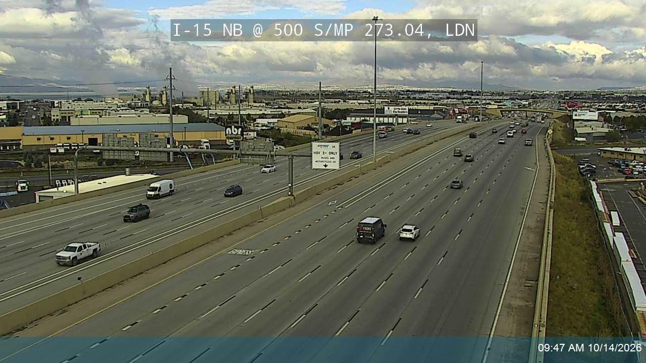 I-15 NB @ 500 S / MP 273.04, LDN