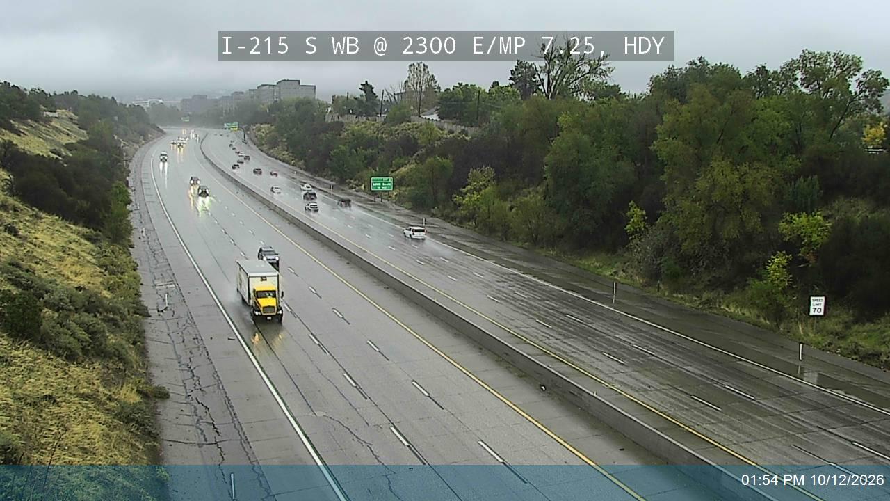 I-215 S WB @ 2300 E / MP 7.25, HDY