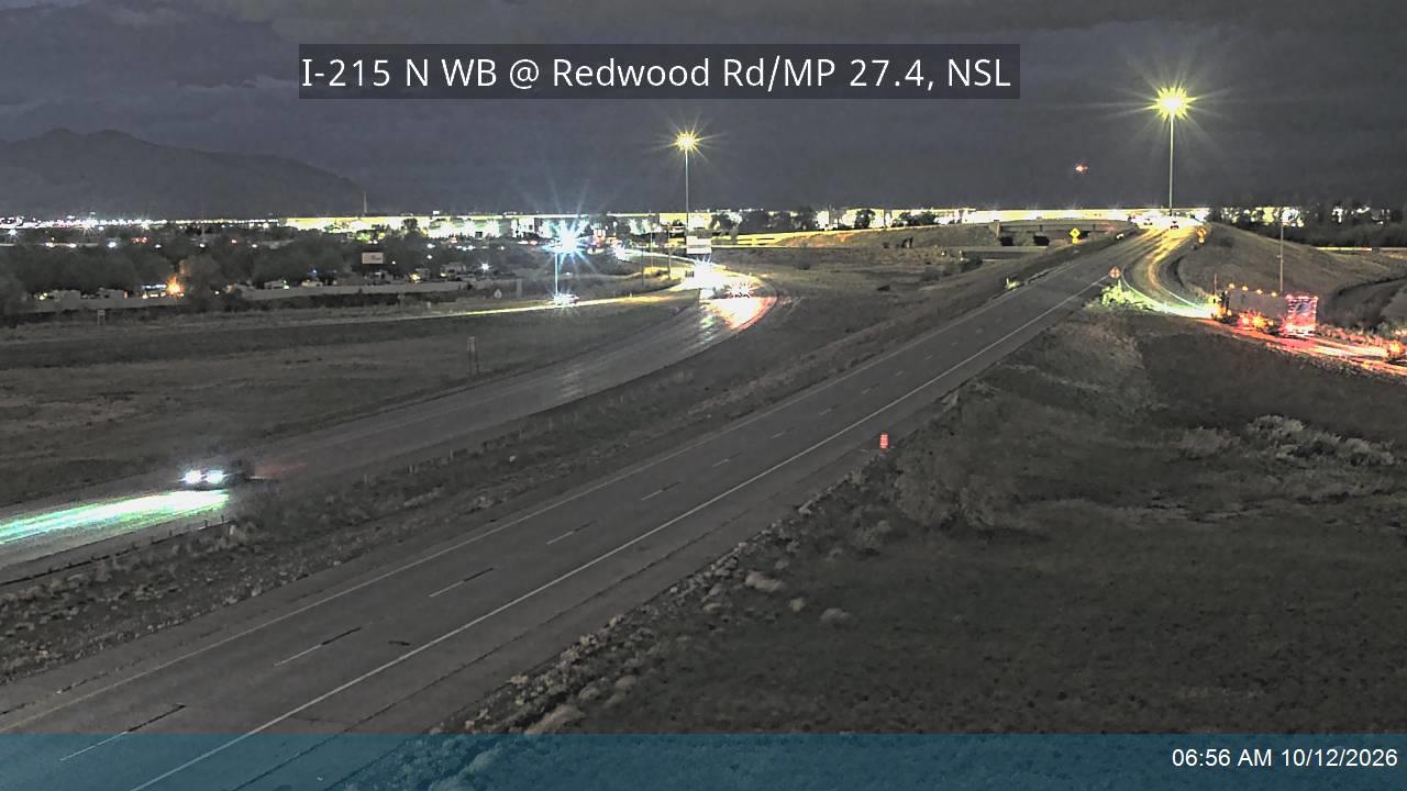 I-215 N WB @ Redwood Rd / SR-68 / MP 27.4, NSL (HUB)