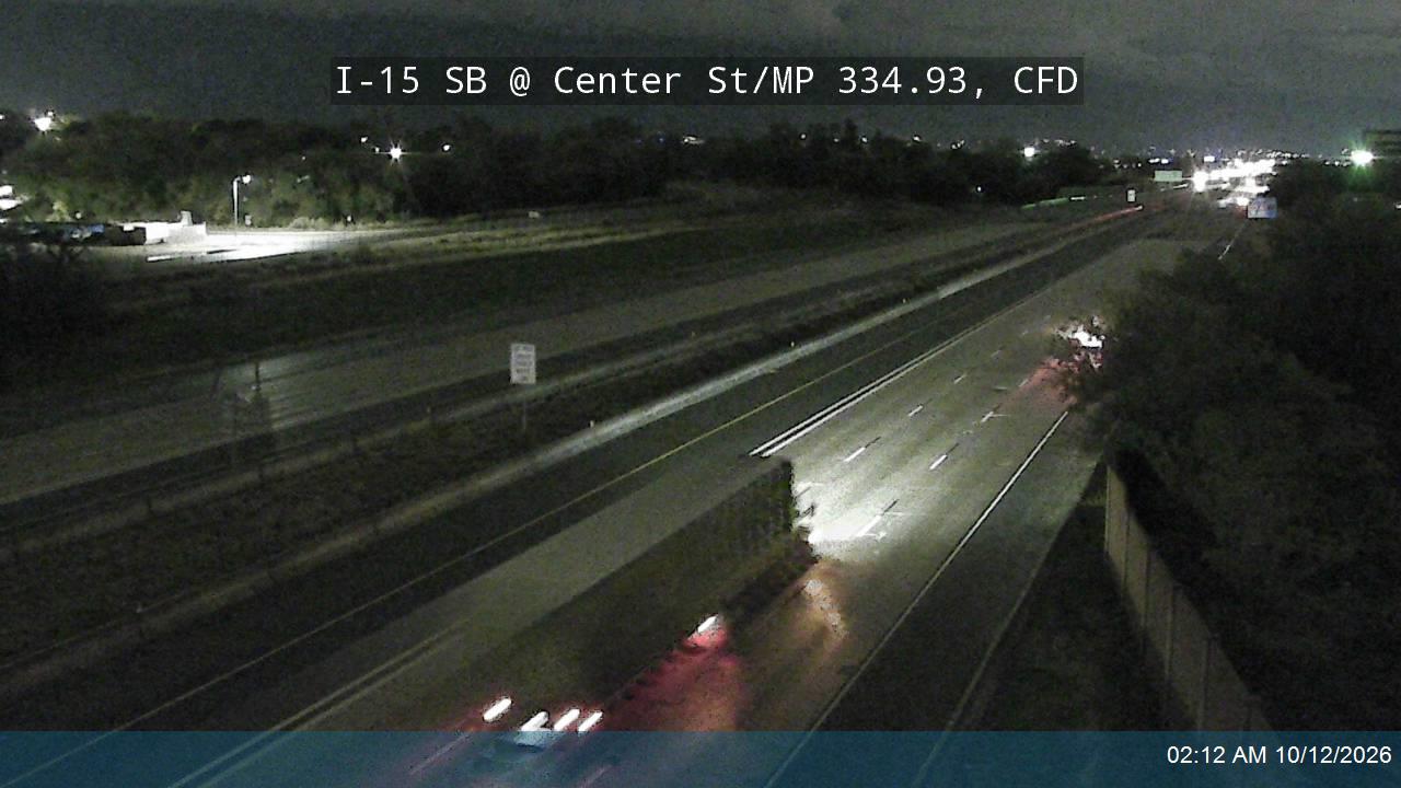 I-15 SB @ Center St / MP 334.93, CFD