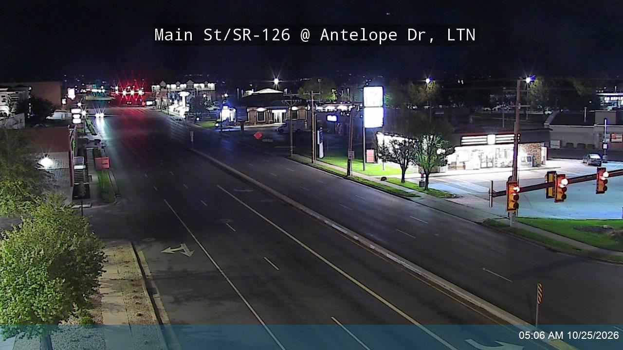 Main St / SR-126 @ Antelope Dr / SR-108, LTN