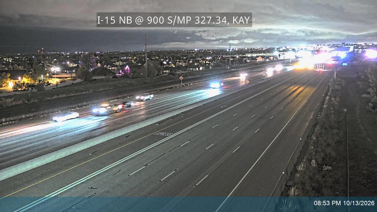 I-15 NB @ 900 S / MP 327.34, KAY