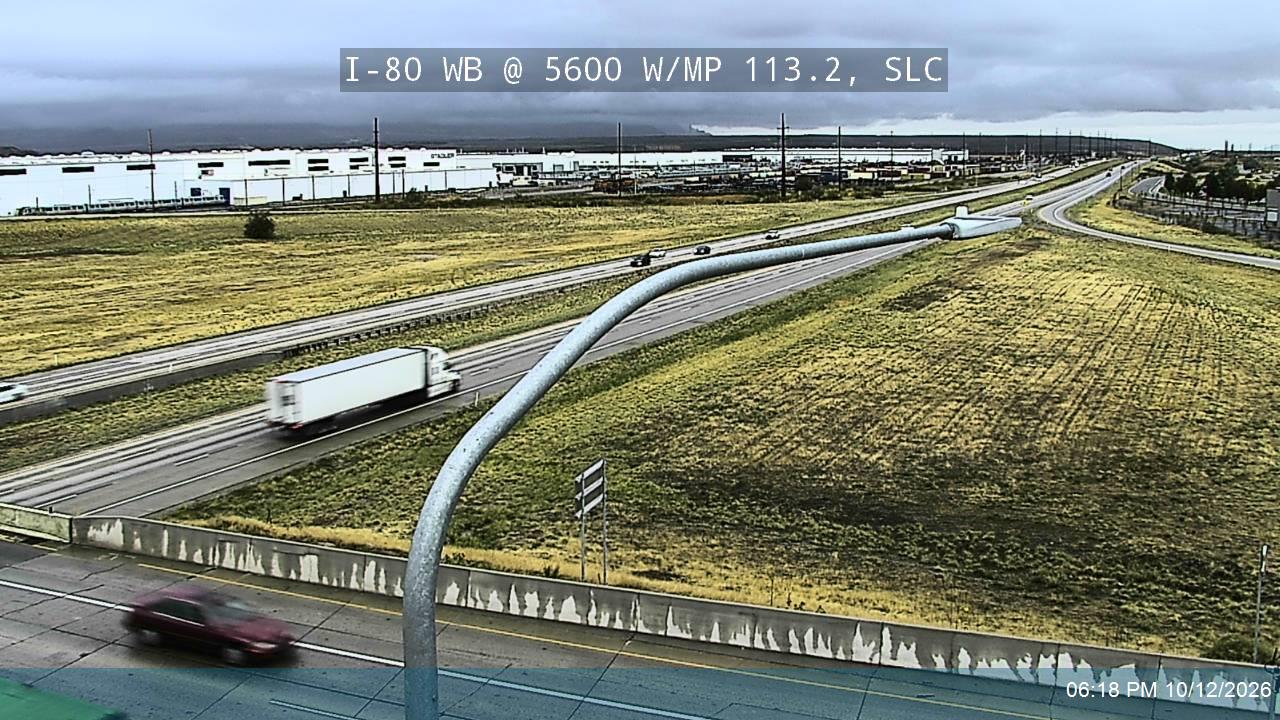 I-80 WB @ 5600 W / SR-172 / MP 113.2, SLC