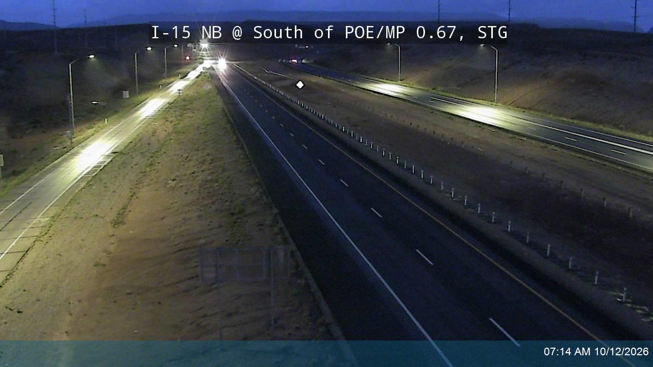 I-15 NB @ South of POE / MP 0.67, STG
