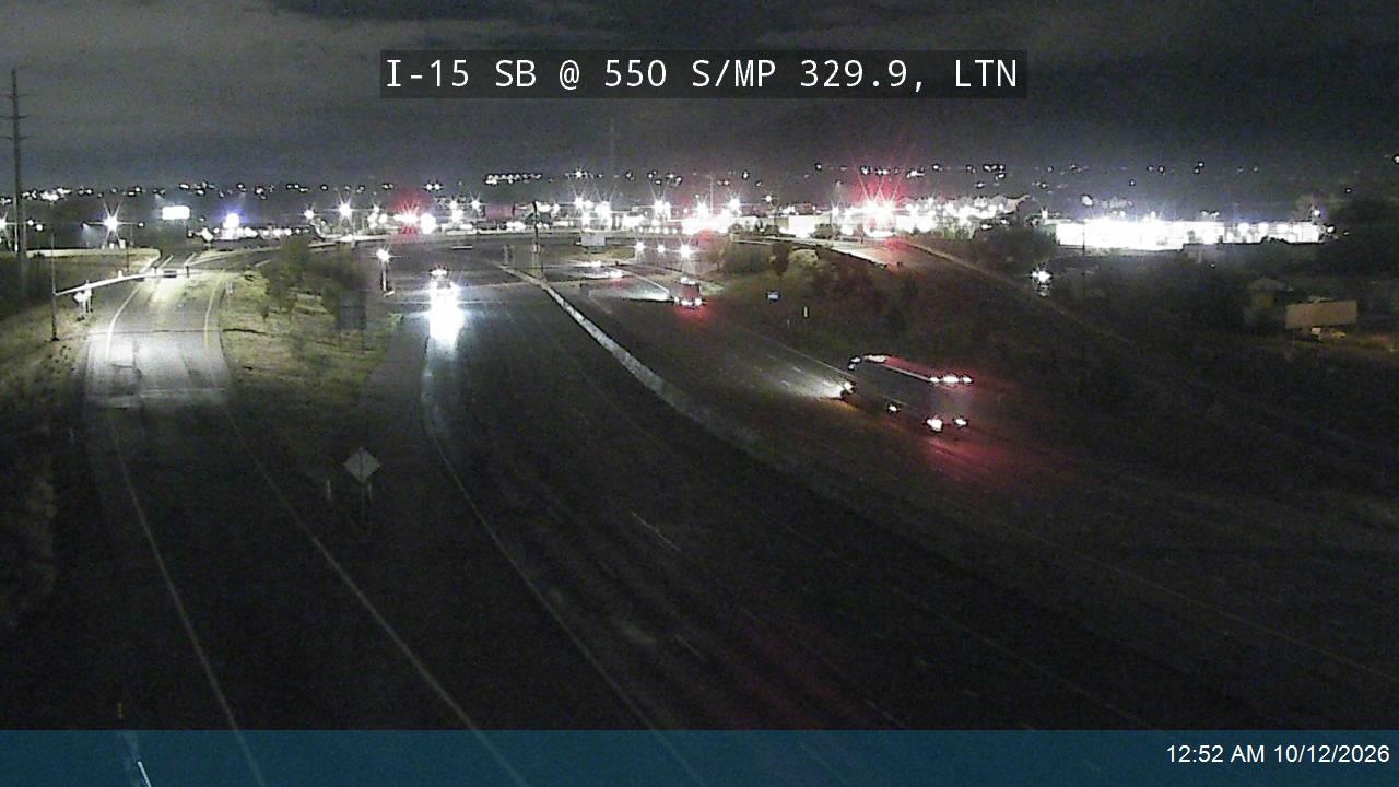 I-15 SB @ 550 S / MP 329.9, LTN