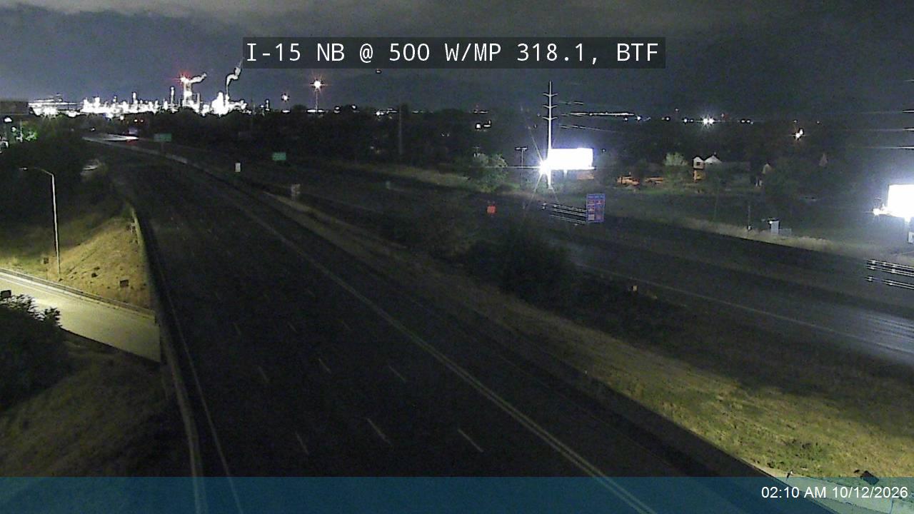I-15 NB @ 500 W / US-89 / MP 318.1, BTF