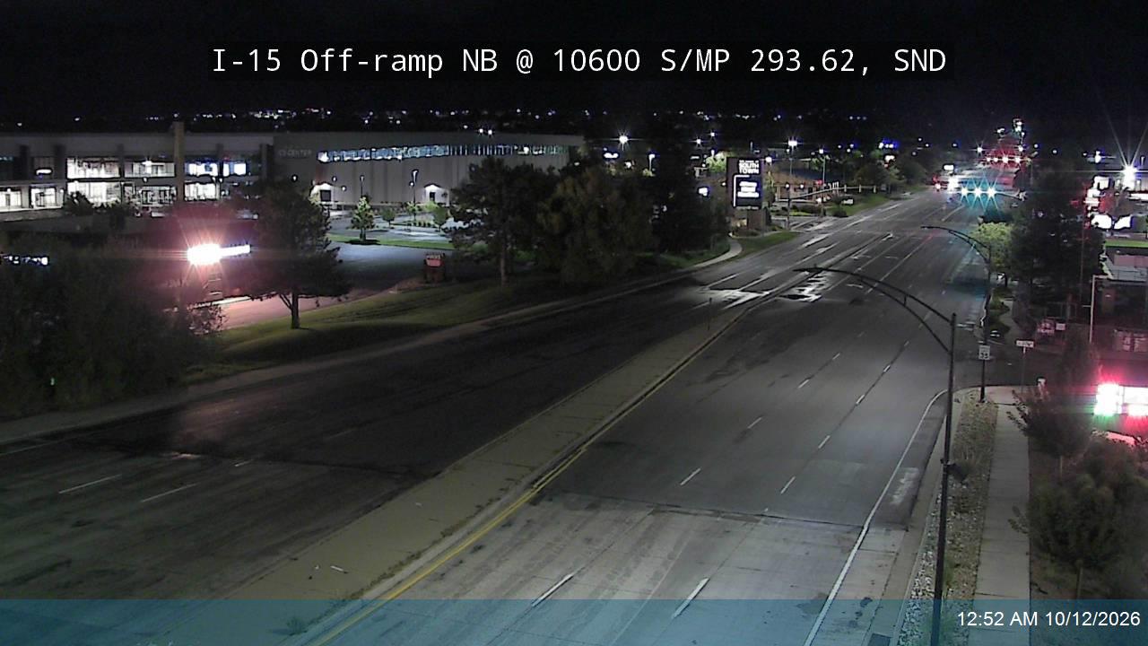 I-15 Off-ramp NB @ 10600 S / SR-151 / MP 293.62, SND