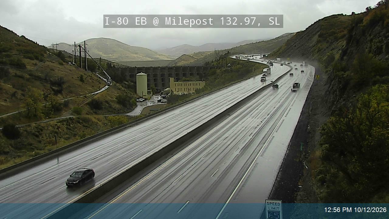 I-80 / Parleys Canyon EB @ Milepost 132.97, SL