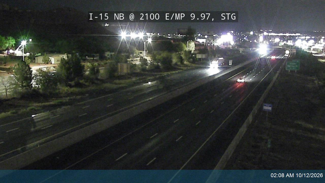 I-15 NB @ 2100 E / MP 9.97, STG