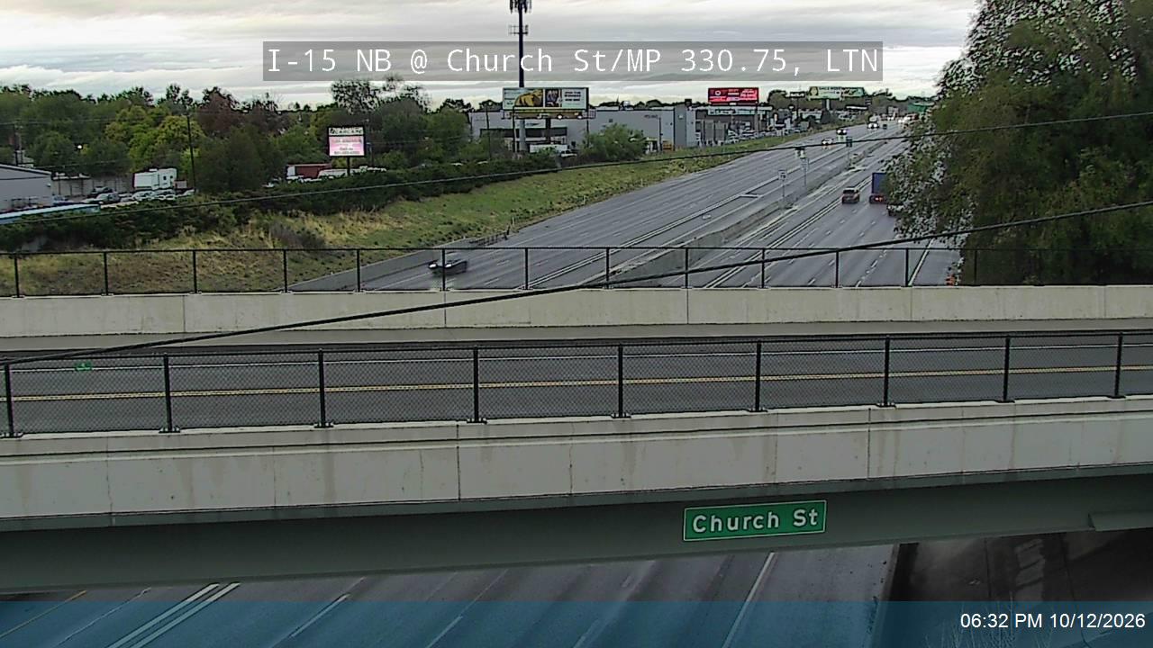 I-15 NB @ Church St / MP 330.75, LTN