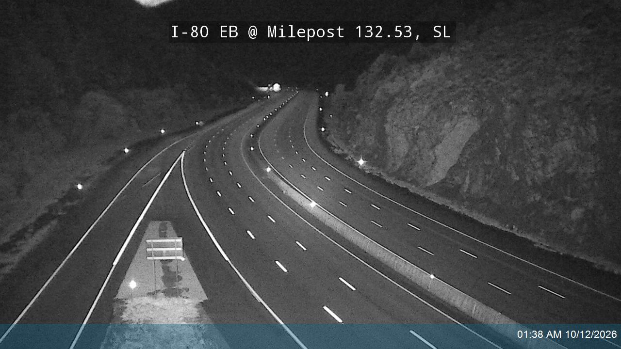 I-80 / Parleys Canyon EB @ Milepost 132.53, SL