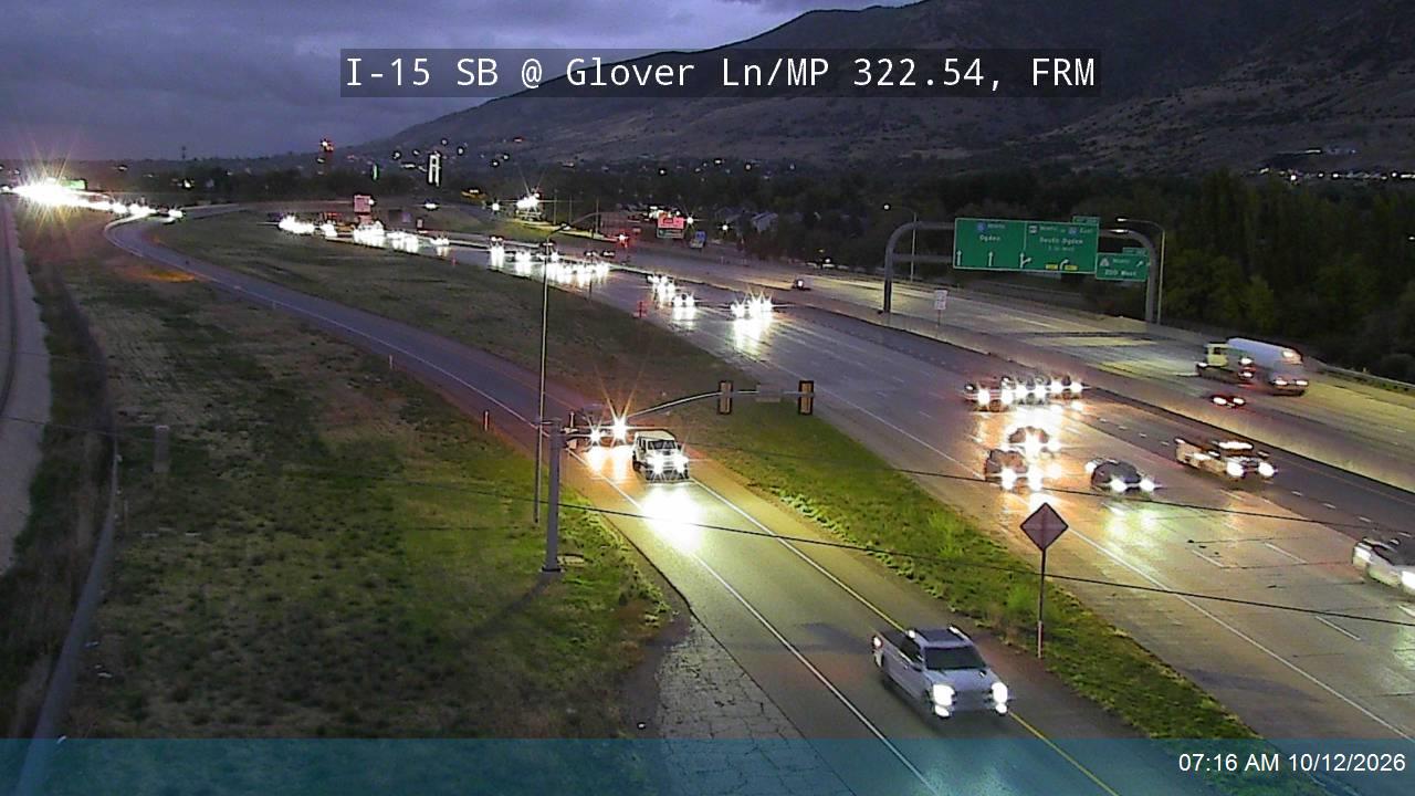 I-15 SB @ Glover Ln / MP 322.54, FRM