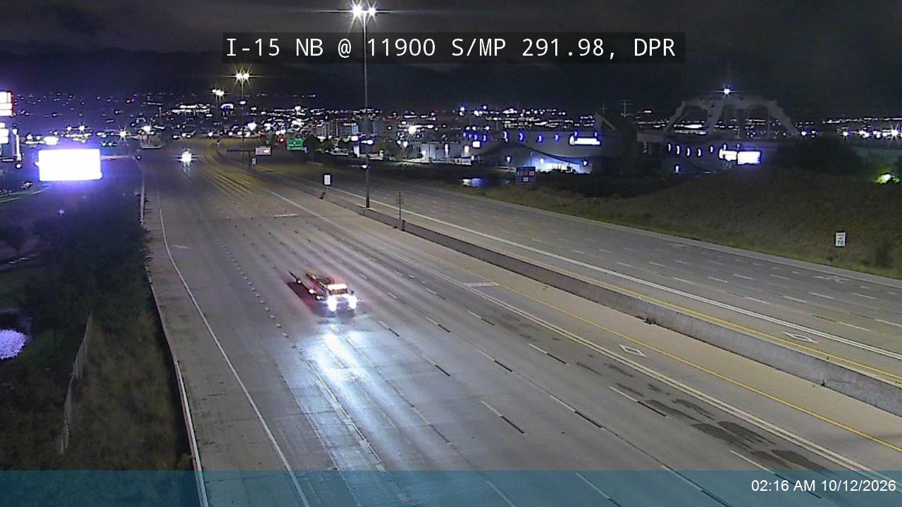 I-15 NB @ 11900 S / MP 291.98, DPR