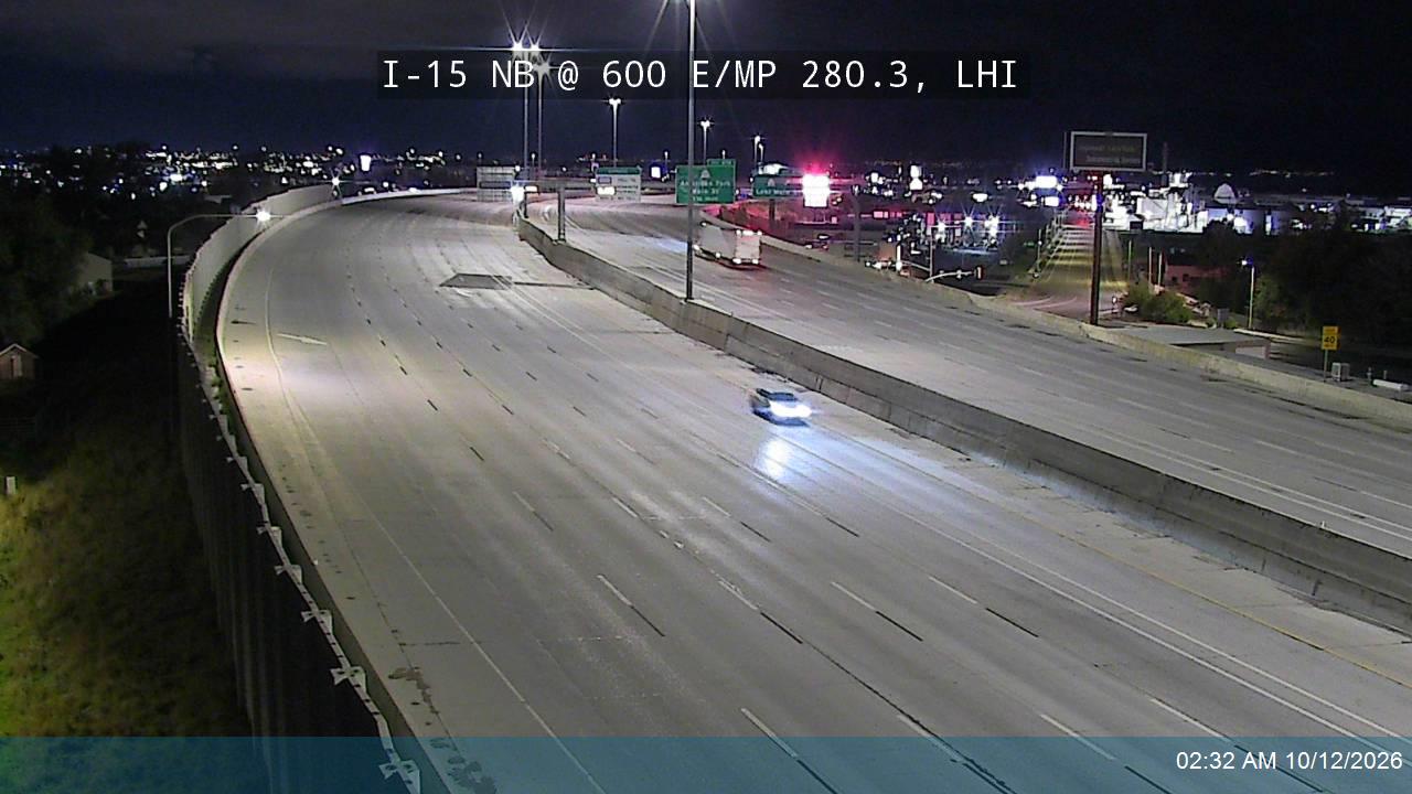 I-15 NB @ 600 E / MP 280.3, LHI