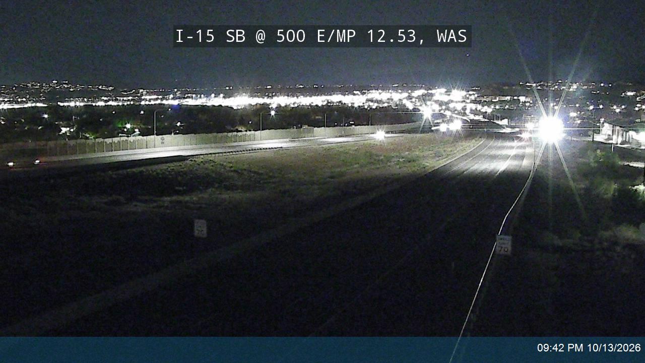 I-15 SB @ 500 E / MP 12.53, WAS