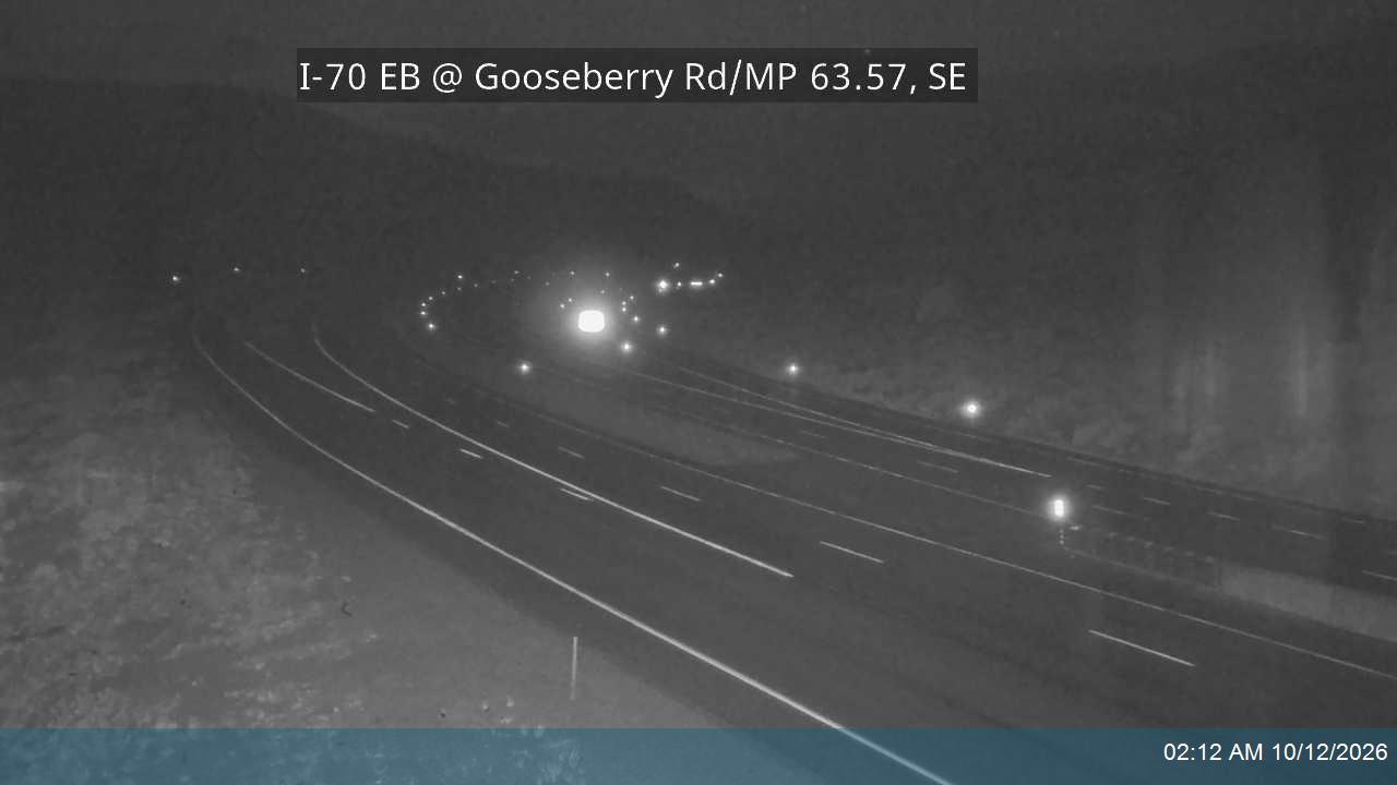 I-70 EB @ Gooseberry Rd / MP 63.57, SE