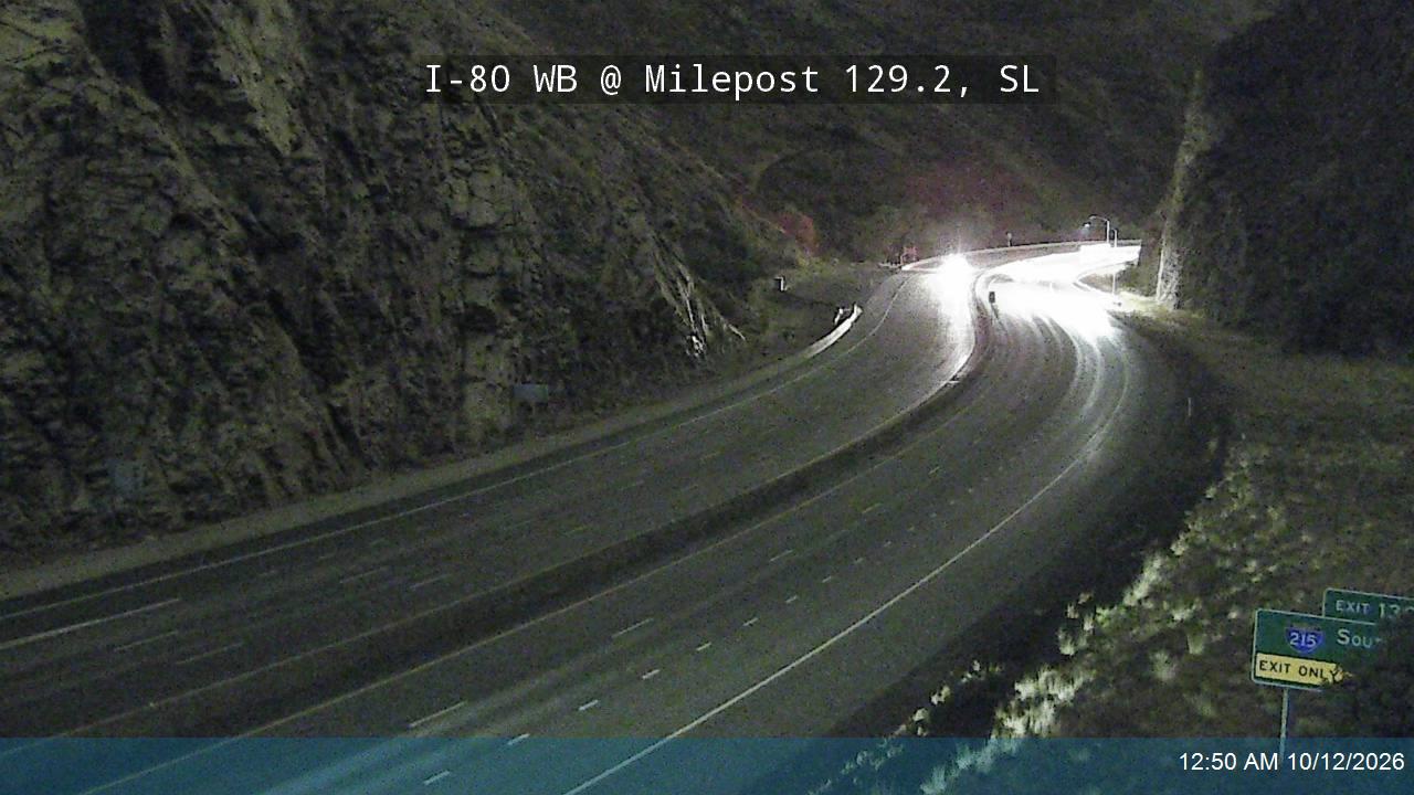 I-80 / Parleys Canyon WB @ Chain Up Area West / MP 129.2, SL