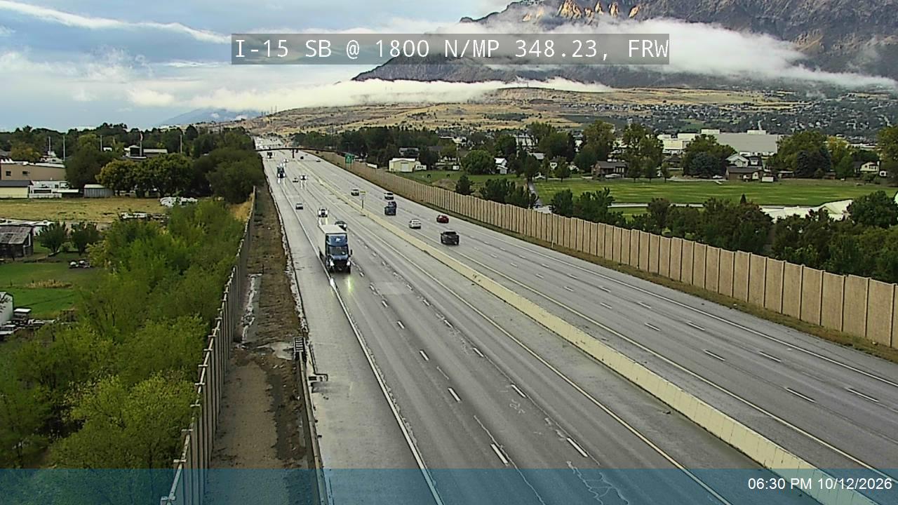 I-15 SB @ 1800 N / Harrisville Rd / MP 348.23, FRW
