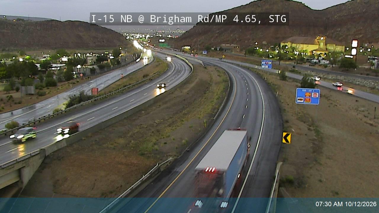I-15 NB @ Brigham Rd / MP 4.65, STG