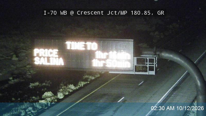 I-70 WB @ Crescent Jct / MP 180.85, GR